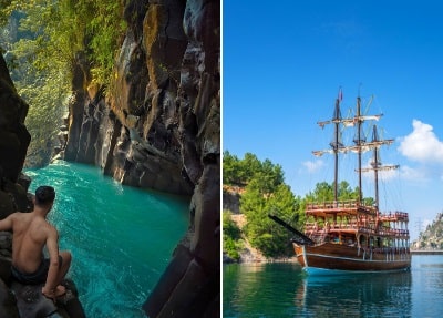 Excursion en Bateau à Green Canyon de Belek