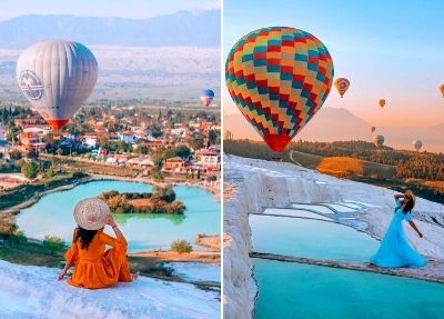 Le vol en Montgolfiere a Pamukkale