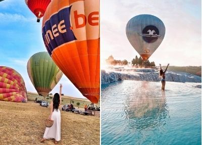 Visite de Kusadasi Pamukkale avec Balade en Montgolfière